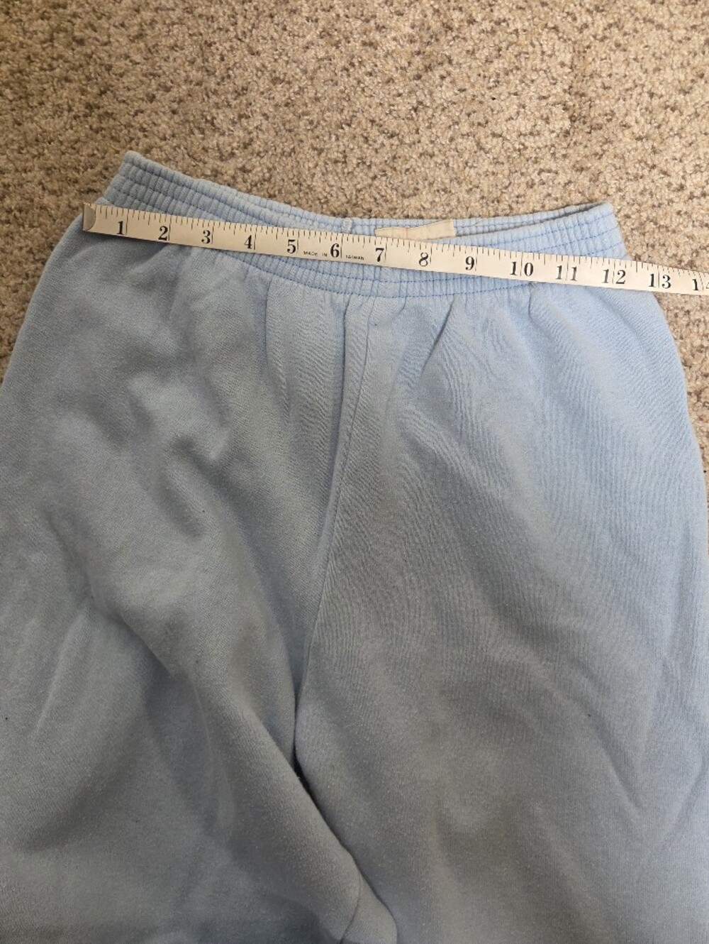 Vintage Country Goose 2 Piece Sweat Suit Top + Bottoms Cotton Blend Medium Blue - Picture 8 of 8